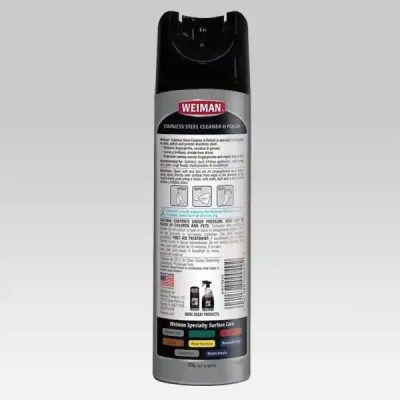 Weiman 17 oz. Stainless Steel Cleaner and Polish Aerosol... 2