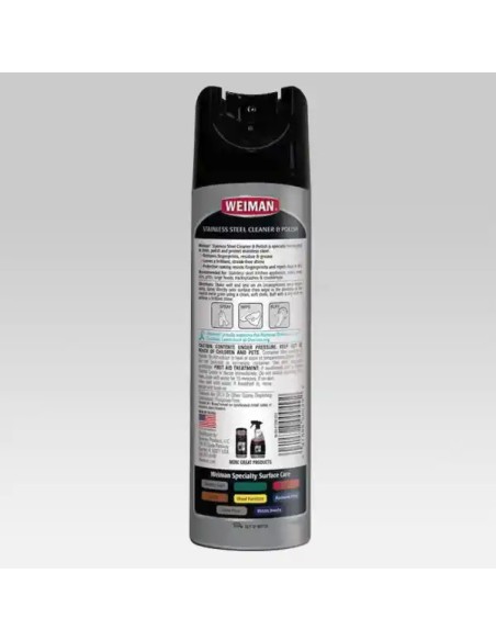 Weiman 17 oz. Stainless Steel Cleaner and Polish Aerosol 2/Pack