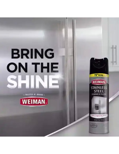 Weiman 17 oz. Stainless Steel Cleaner and Polish Aerosol 2/Pack
