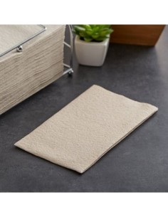 Hoffmaster 12" x 17" Linen-Like Natural Kraft Guest Towel...