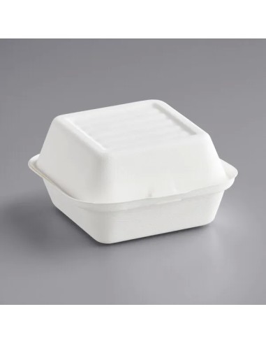 Compostable Sugarcane / Bagasse Take-Out Container 6″ x 6″ x 3″ – 500/Case