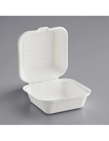 Compostable Sugarcane Take-Out Container 6″ x...