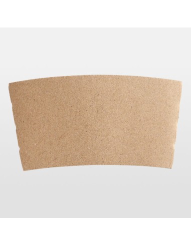 10 - 20 oz. Kraft Coffee Cup Sleeve / Jacket / Clutch - 1000/Case