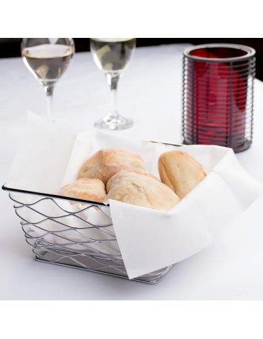 Linen-Feel White 1/6 Fold Guest Towel Napkin–...