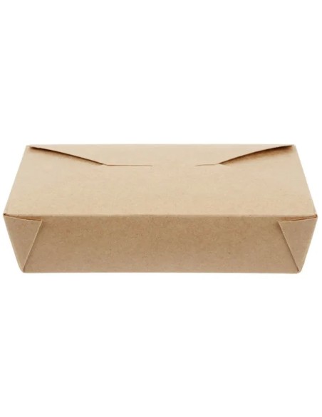 Kraft No 2 Microwavable Folded Paper Take-Out Container – 200/Case