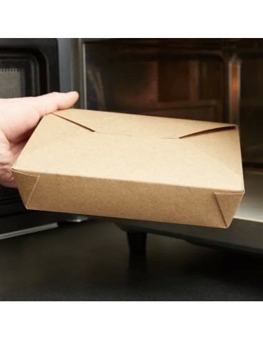 Kraft No 2 Microwavable Folded Paper Take-Out...