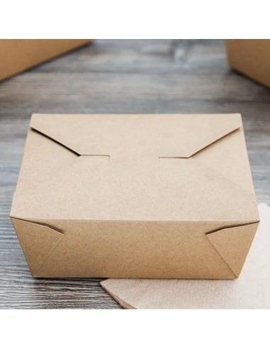 Kraft No 8 Microwavable Folded Paper Take-Out...