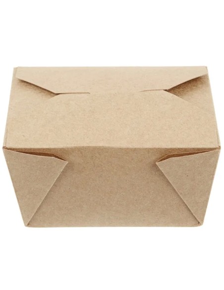 Kraft No 1 Microwavable Folded Paper Take-Out Container – 450/Case