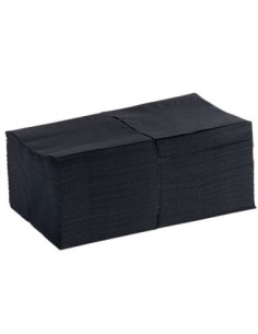2-Ply Black Beverage Cocktail Napkin 1000/Case 2