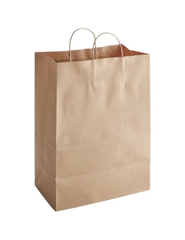 13”x7”x17” Natural Kraft Paper Shopping Bag...