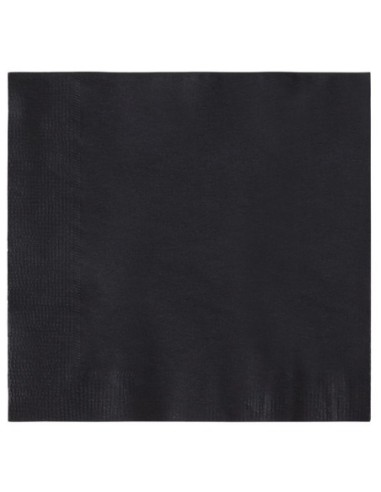 2-Ply Black Beverage Cocktail Napkin 1000/Case