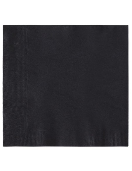 2-Ply Black Beverage Cocktail Napkin 1000/Case