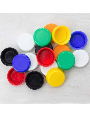 White Tamper Evident Caps for Juice Bottles | 38mm DBJ | 160 caps