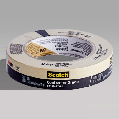 3M Scotch 0.94in x 60 Yards Contractor Grade Masking Tape