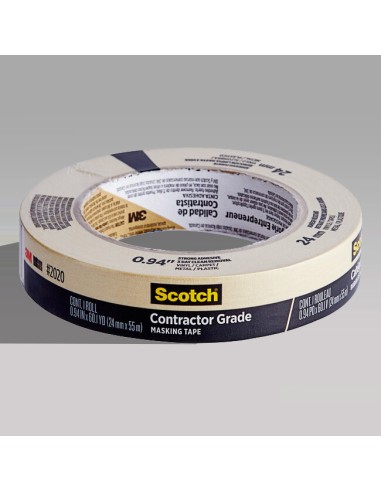 3M Scotch 0.94in x 60 Yards Contractor Grade Masking Tape