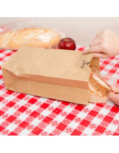 Duro 6 lb. Brown Paper Bag - 500/Bundle