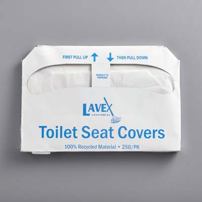 Lavex Janitorial Half Fold Paper Toilet Seat Cover - 500/Cs