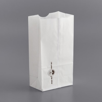 Bagcraft Packaging 300294 4 lb. Dubl-Wax® White Bag -...