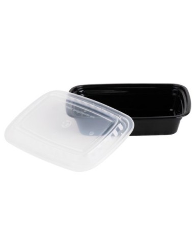 Black Rectangular 24oz Microwavable Heavy...
