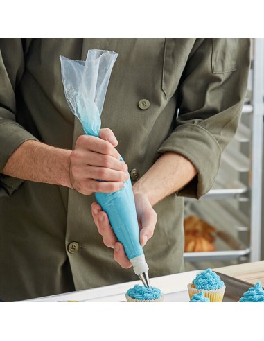 Ateco 18" High-Grip Clear Disposable Pastry Bag...