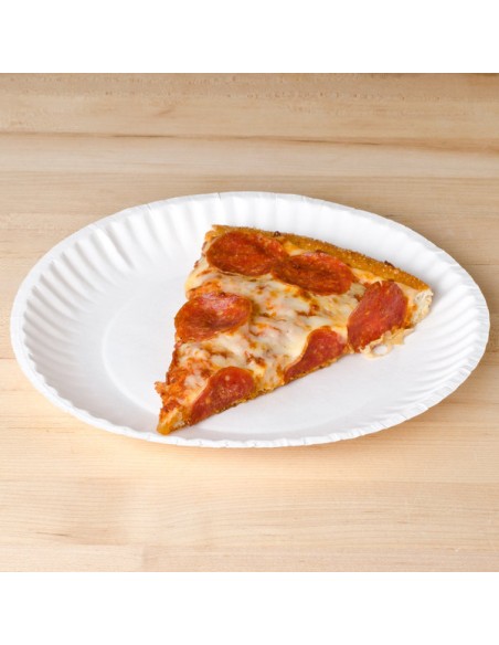 9" White Paper Plate - 1000/Case