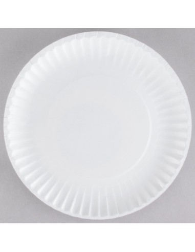 9" White Paper Plate - 1000/Case