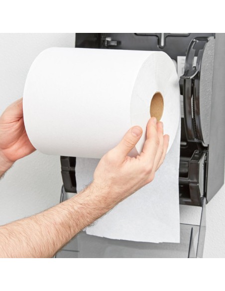 Right Choice Janitorial 8" White Paper Towel, 800 Feet / Roll - 6/Case