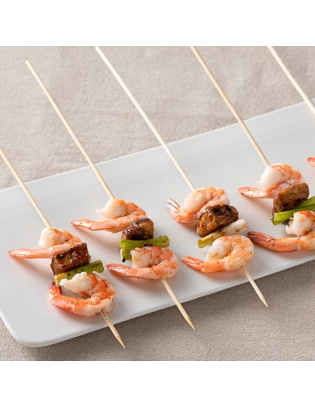 Compostable 12" Round Bamboo Skewers 1000/Box