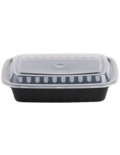 Black Rectangular 38oz Microwavable Heavy Weight... 2