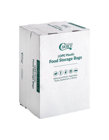 6 x 3 x 15 1.5 mil heavy duty plastic food bag - box