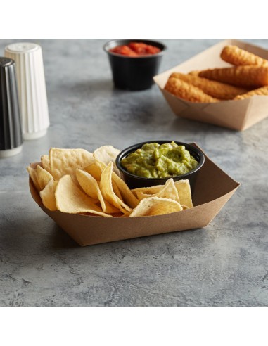 2 lb. Natural Eco-Kraft Customizable Paper Food...