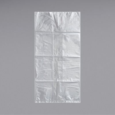 10" x 8" x 24" 1.5 Mil Clear Gusseted Polyethylene Bag -...